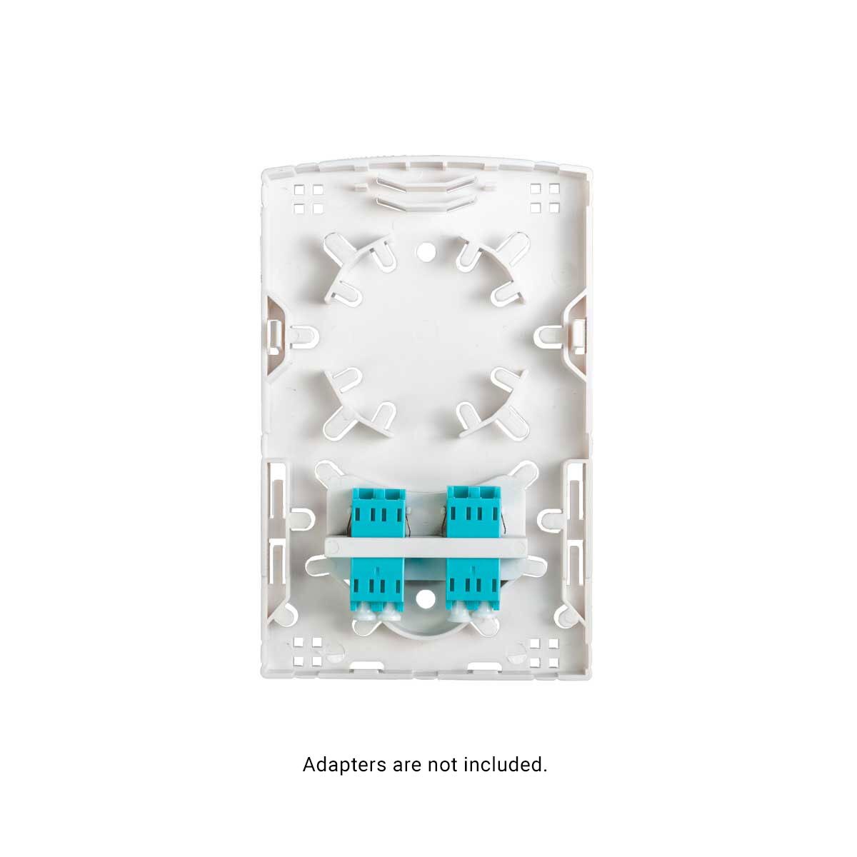 Indoor Terminal Box, Empty (Holds 2 SC Simplex or 2 LC Duplex Adapters) 2